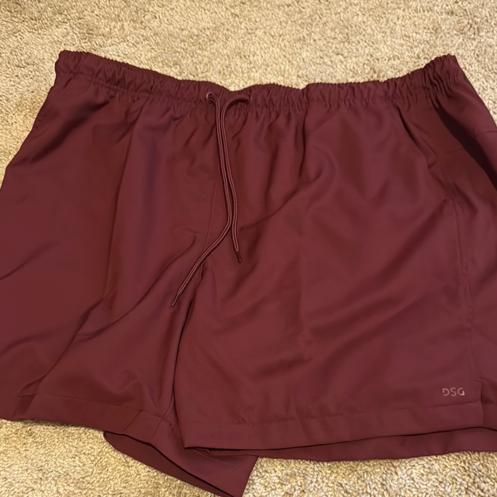 DSG Men’s Red Athletic Shorts Lightweight Performance Fit